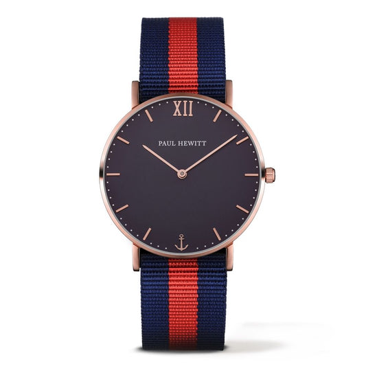 Paul hewitt PH-SA-R-ST-B-NR-20 Unisex Horloge 39mm 3 ATM
