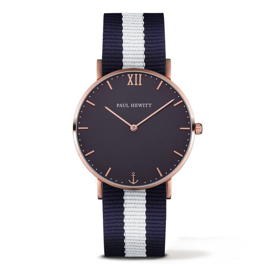 Paul hewitt PH-SA-R-ST-B-NW-20 Unisex Horloge 39mm 3 ATM