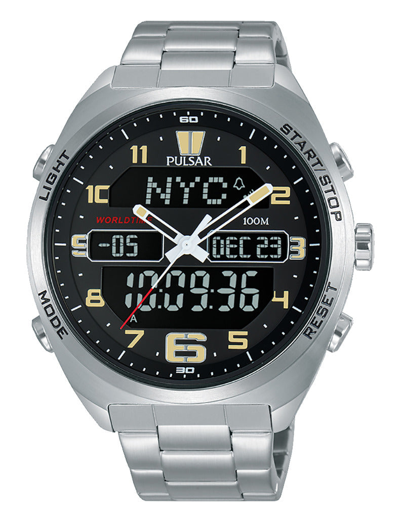 Pulsar PZ4037X1 Heren Horloge 45mm 10ATM