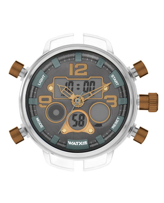 Watxandco RWA2817 Unisex Horlogedoos 49mm 5 ATM
