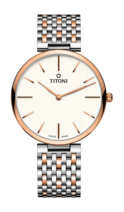 Titoni TQ52718SRG-606 Heren Horloge 37mm 3 ATM