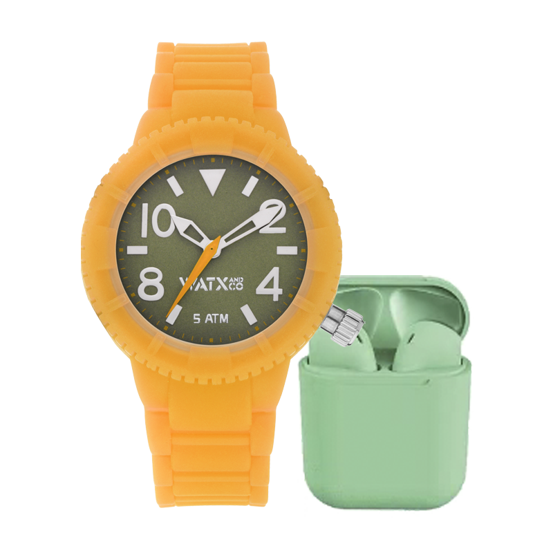 Watxandco WAPACKEAR18_M Dames Horloge 43mm 5 ATM