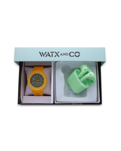 Watxandco WAPACKEAR18_M Dames Horloge 43mm 5 ATM