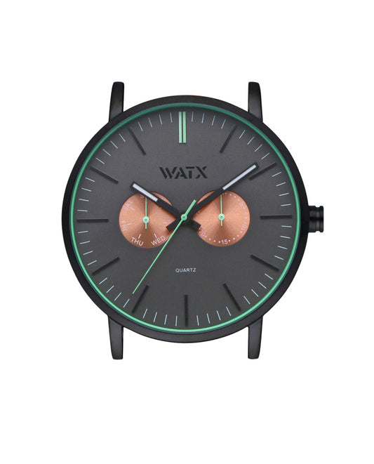 Watxandco WXCA2723 Unisex Horlogedoos 44mm 3 ATM