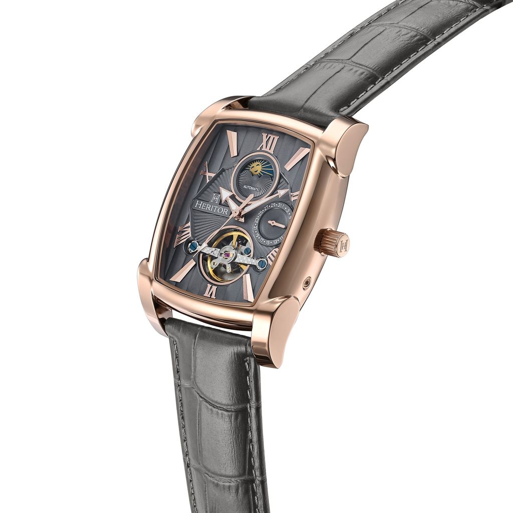 Heritor Automatic Valentin HERHS4406 Heren Horloge 38mm 5 ATM