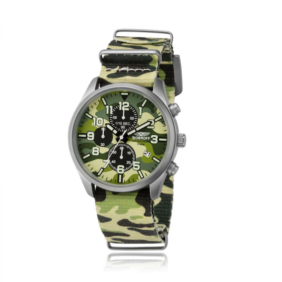 Bobroff BF0020 Heren Horloge 42mm 10ATM