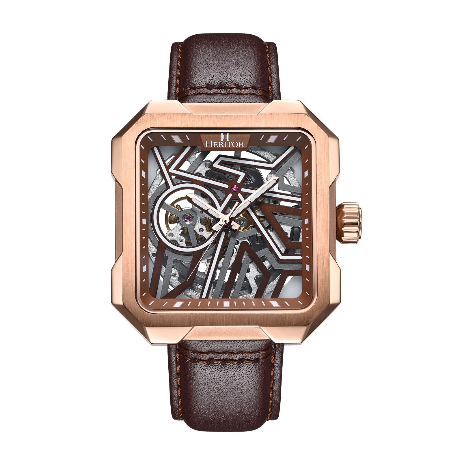 Heritor Automatic Campbell HERHS3304 Heren Horloge 43mm 10 ATM
