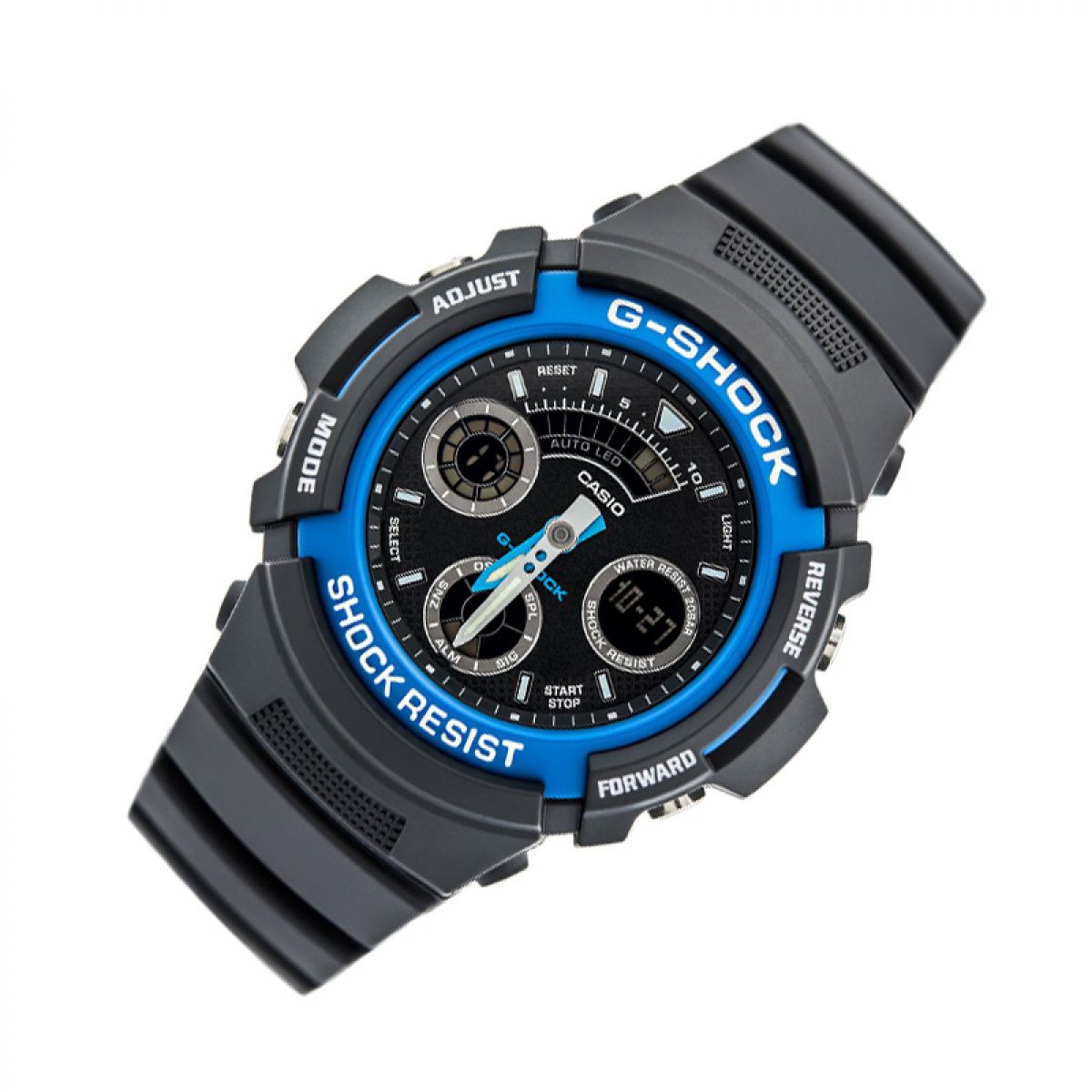 Casio G-Shock Resist 46 mm Zwart- Blauw | AW-591-2A