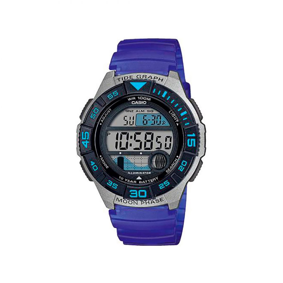 Casio  WS-1100H-2AV Unisex Horloge 46mm 10ATM
