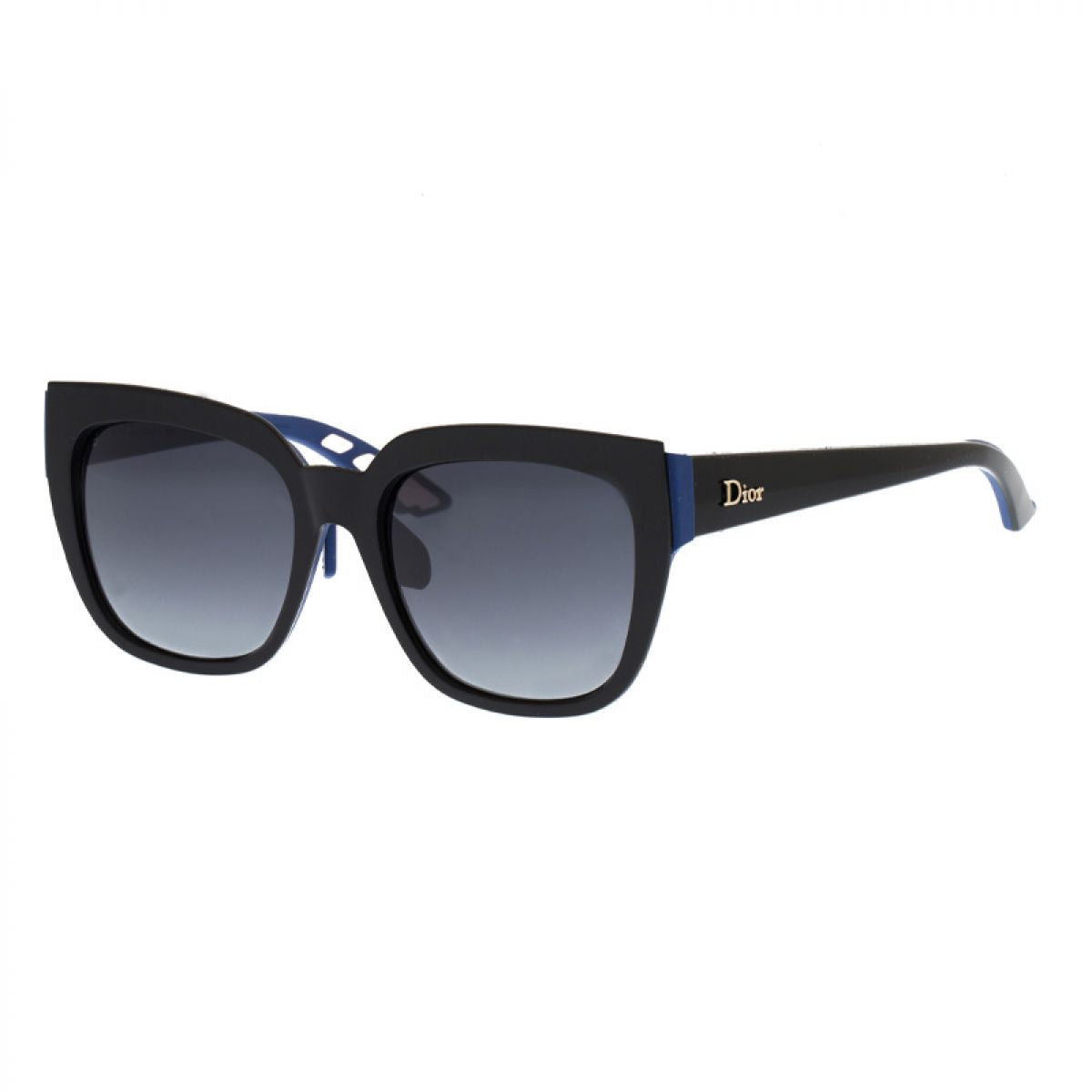 Christian Dior Zonnebril Dames DIORDECALE2F BQ9 BLACK BLUE 55x19x145 christian-dior-zonnebril-dames-diordecale2f-bq9-black-blue-55x19x145