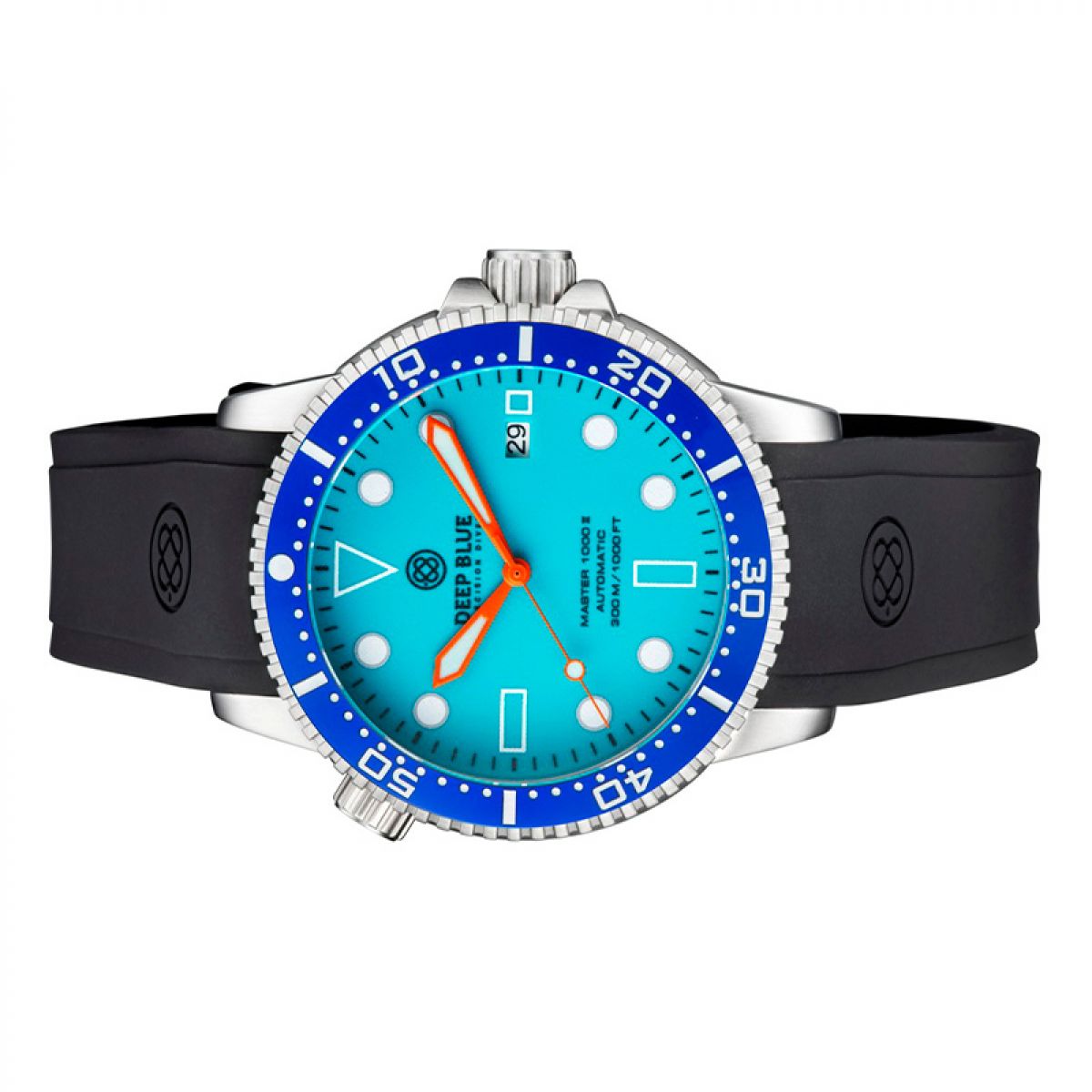 Deep Blue Master 1000 II MSTR442BLUEFULLLUM Heren Horloge 44MM 30 ATM