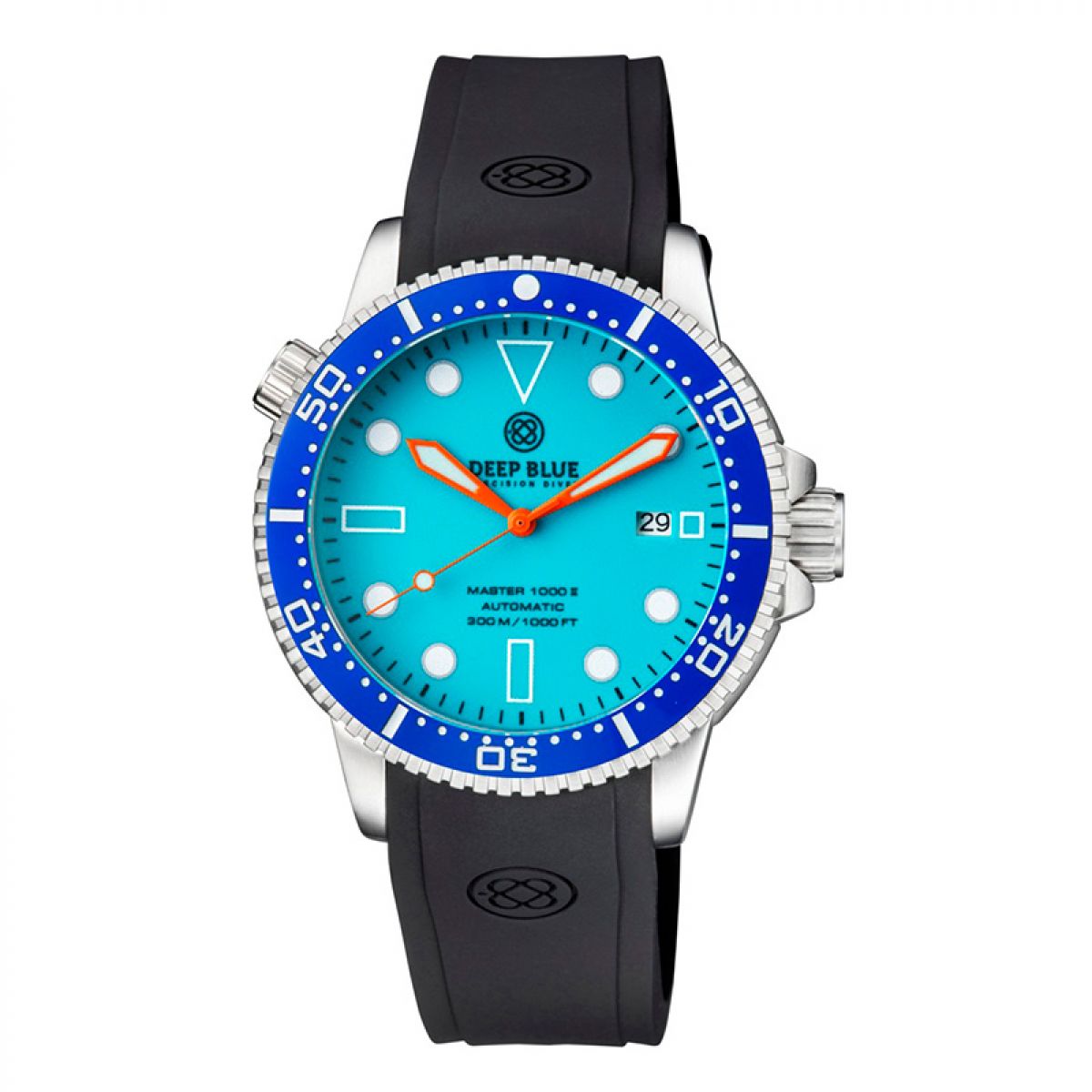 Deep Blue Master 1000 II MSTR442BLUEFULLLUM Heren Horloge 44MM 30 ATM