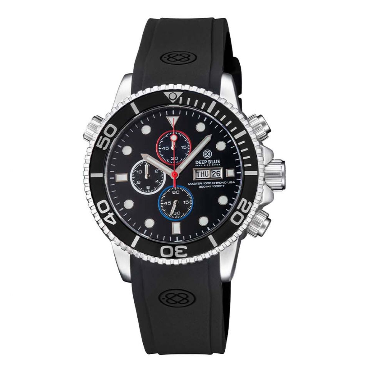 Deep Blue Master 1000 Chronograph quartz diver Black – Watch2Day