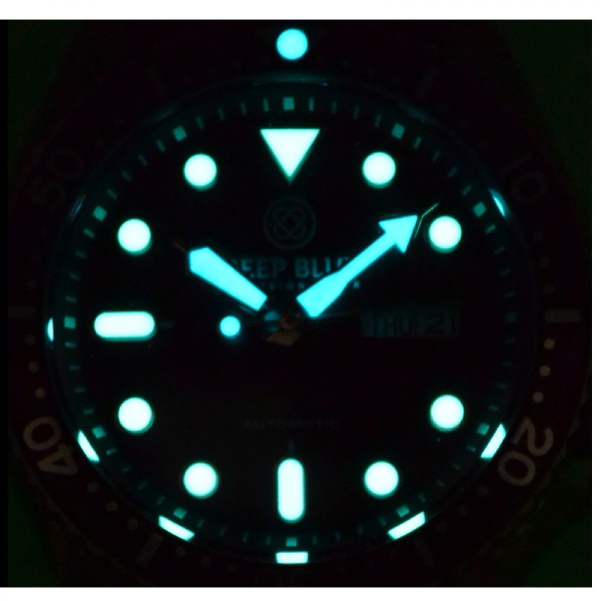 Deep Blue Watches MILPEPSWHITRWB Heren Horloge Automatic 44mm 300M