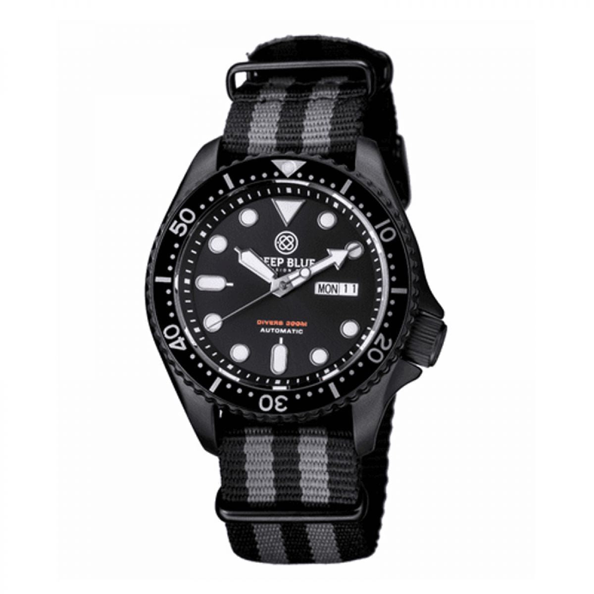 Deep Blue Watches MILPVDNYLON Heren Horloge Automatic 44mm 300M