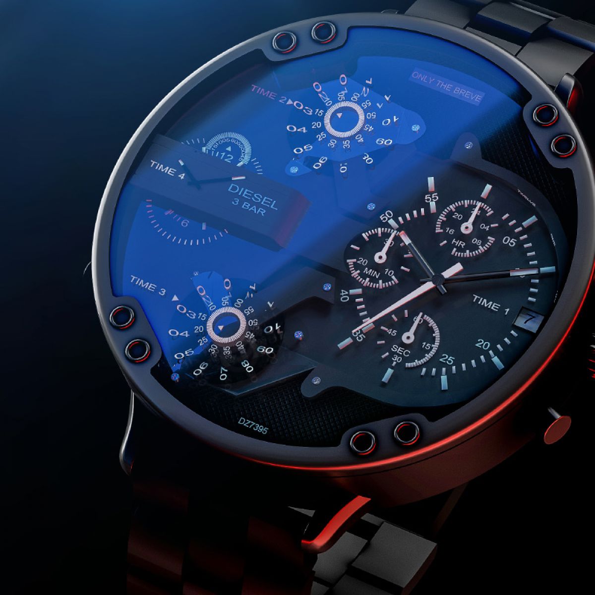 Diesel Mr. Daddy 2.0 DZ7395 Heren Horloge 57mm 3 ATM