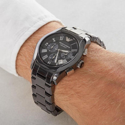 Emporio Armani Ceramica Valente AR1400 Heren Horloge 42mm 5 ATM