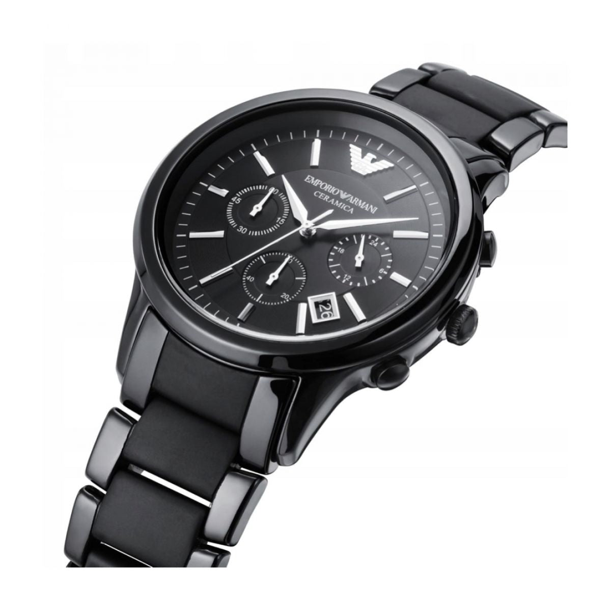 Emporio Armani Renato Ceramica AR1452 Heren Horloge 43mm 5 ATM
