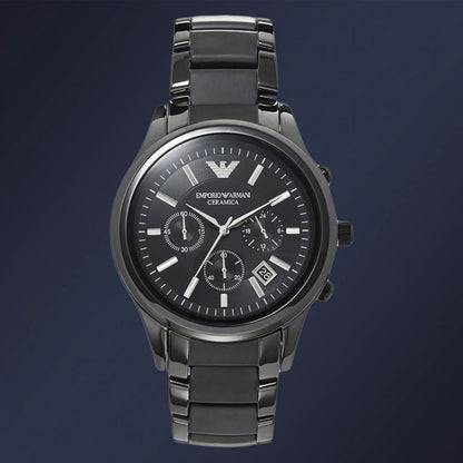 Emporio Armani Renato Ceramica AR1452 Heren Horloge 43mm 5 ATM