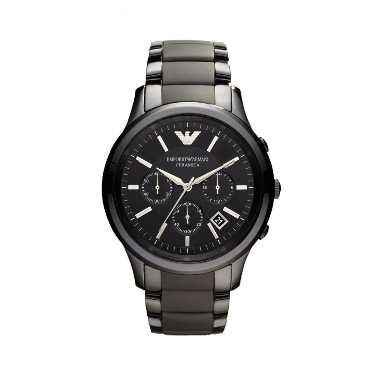 Emporio Armani Renato Ceramica AR1452 Heren Horloge 43mm 5 ATM