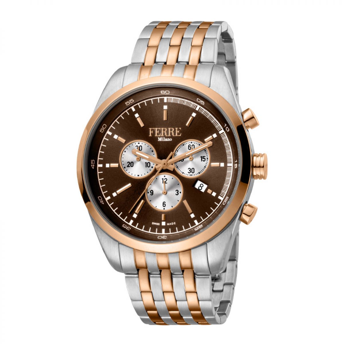 Ferre Milano Heren Horloge FM1G129M0091 44mm 10 ATM Swiss-Made