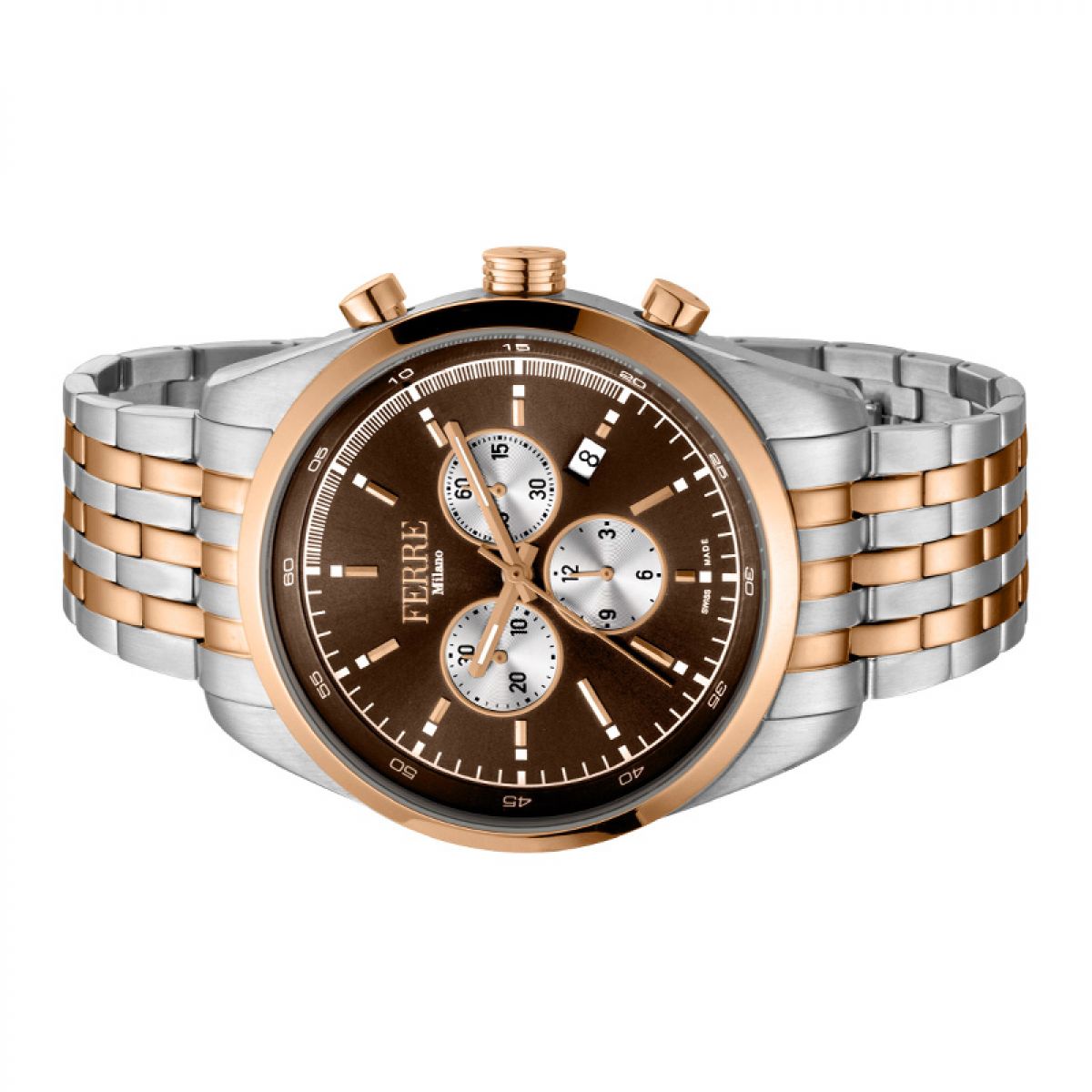 Ferre Milano Heren Horloge FM1G129M0091 44mm 10 ATM Swiss-Made