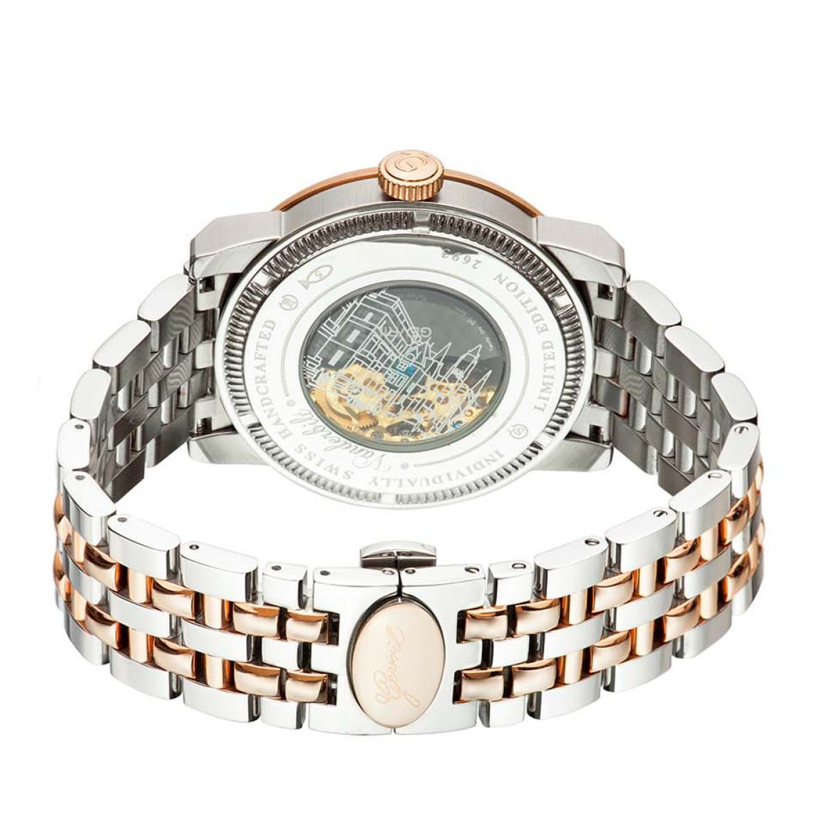 Gevril Men's Vanderbilt Silver Dial Stainless Steel Watch 2693 Heren Horloge