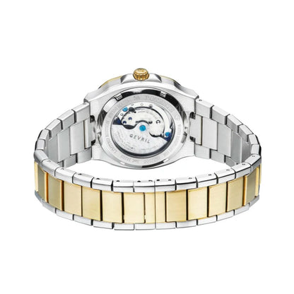 GV2 Automatic Men's Potente White Dial Two Tone Gold Bracelet Watch 18103 Heren Horloge