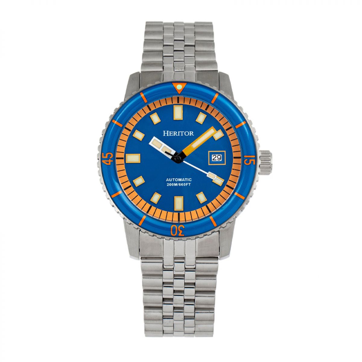 Heritor Edgard Diver Automatics HERHR9106 Heren Horloge 45MM 20ATM