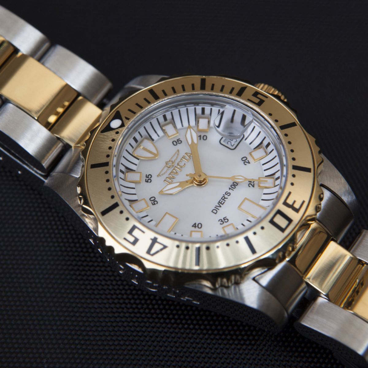 Invicta White And Gold Watch Invicta S1 Rally White Dial Leather
