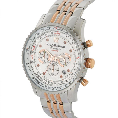 Krug Baümen 610602DS Air Traveller Diamond 46mm Horloge Heren