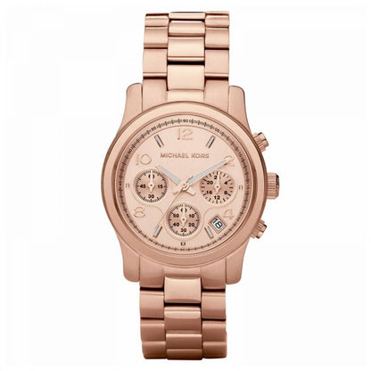 Michael Kors Runway 38 mm rose goud | MK5128 