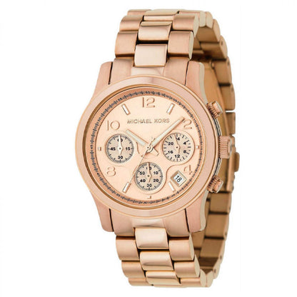 Michael Kors Runway 38 mm rose goud | MK5128 