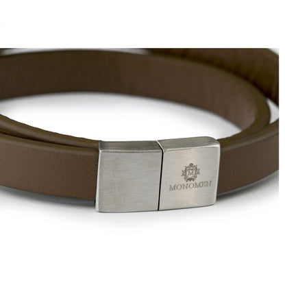 Monomen Men's Genuine Nappa Leather Bracelet MM10788