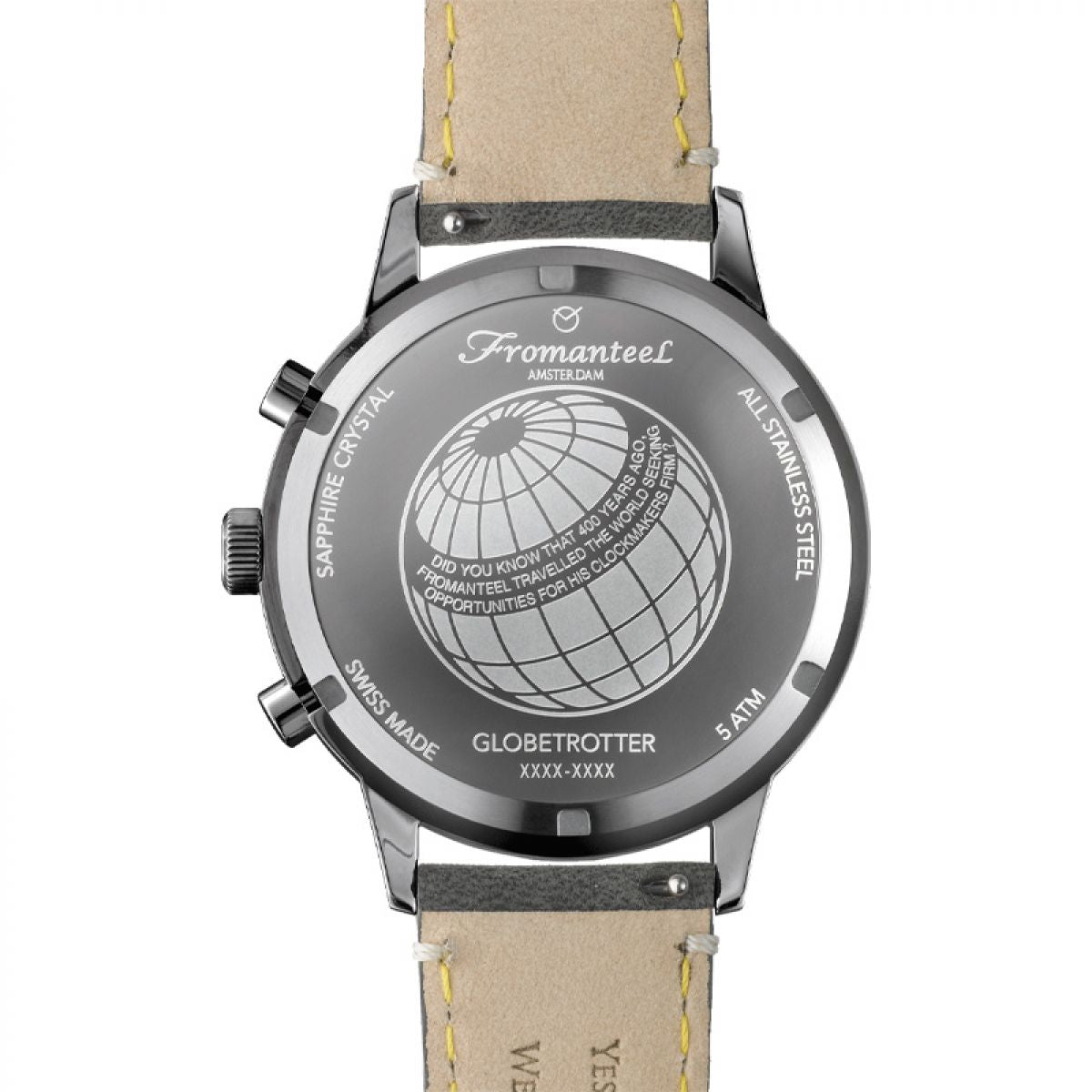 Refurbished Fromanteel Globetrotter Chrono GT-0702-015 Heren Horloge 42mm