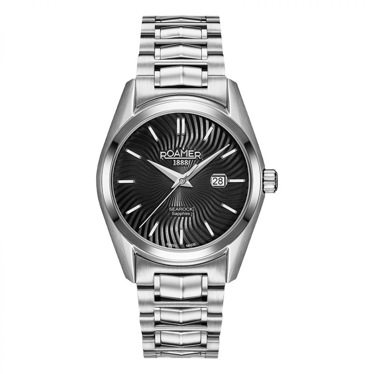 Roamer Searock Swiss-Made Staal 34 mm | 203844 41 55 20
