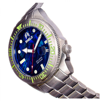 Shield Atlantis Abalone Dial | SLDSH108-5 Heren Horloge 44mm 20 ATM