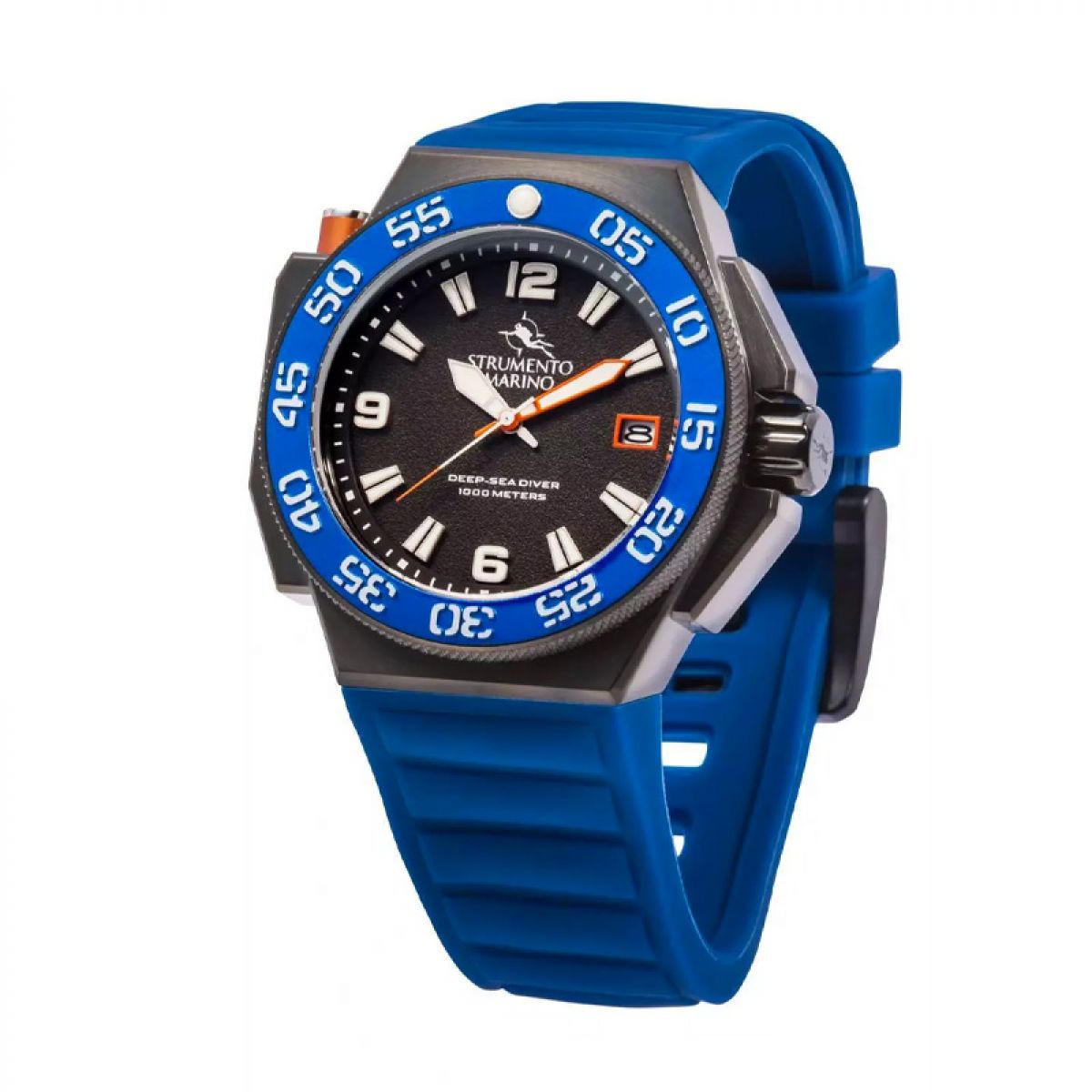 Strumento Marino 100ATM SM129S-BK-NR-BL Horloge Heren 46MM
