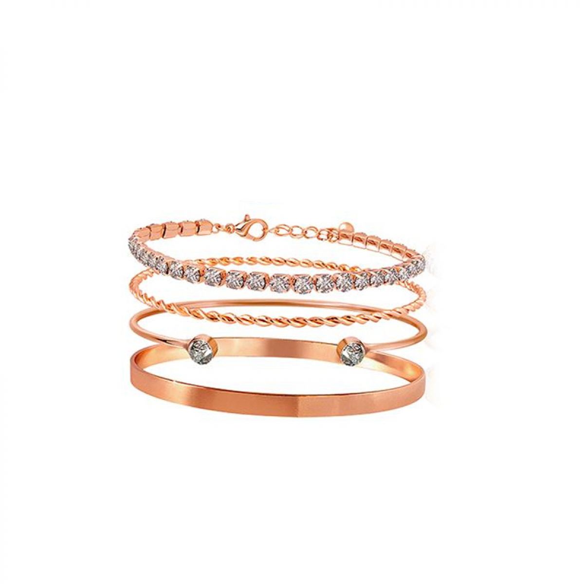 Temptation Set Horloge en 4 Armbandjes TEA-2018-01