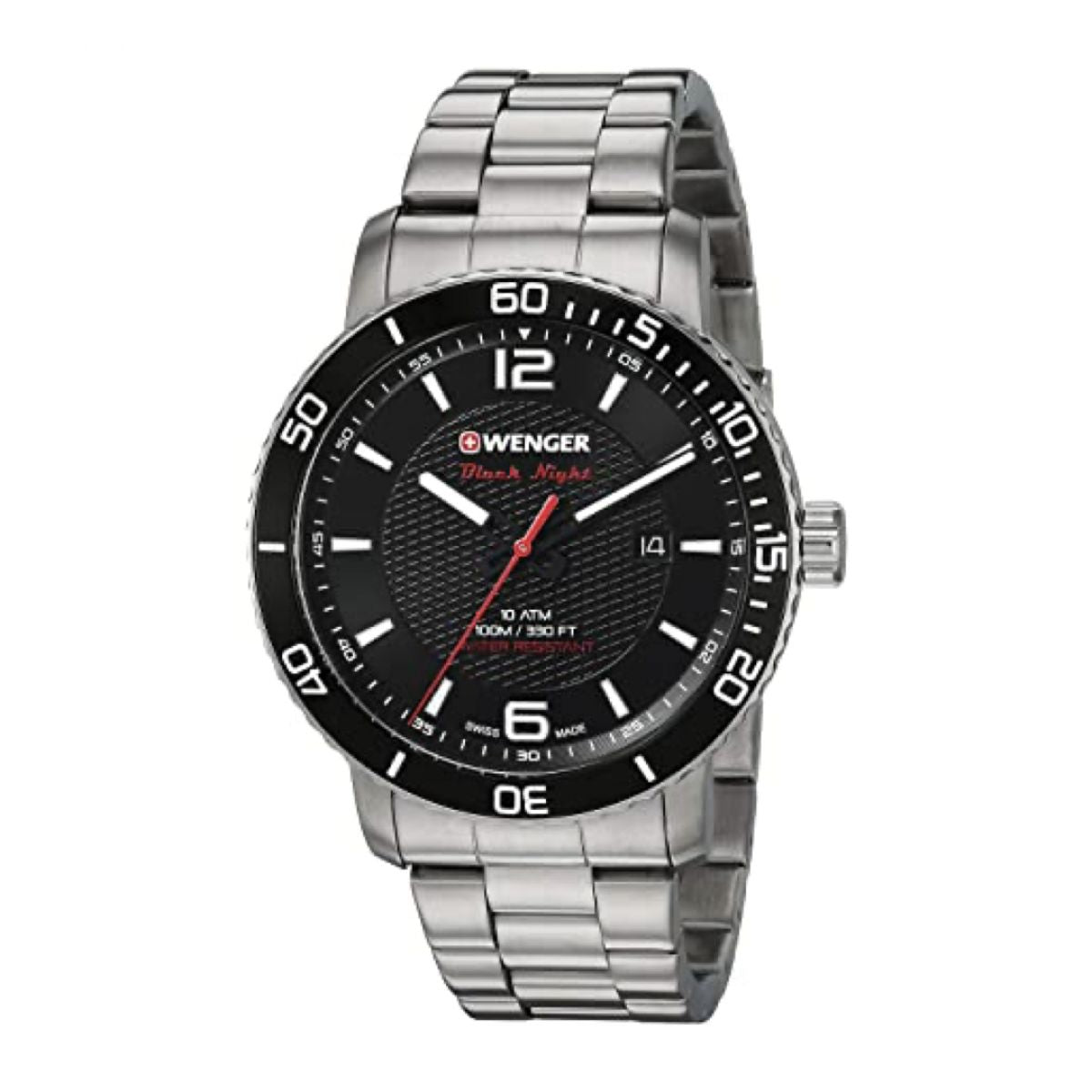 Wenger 01.1841.104 Heren Horloge Swiss-made 44mm 10 ATM