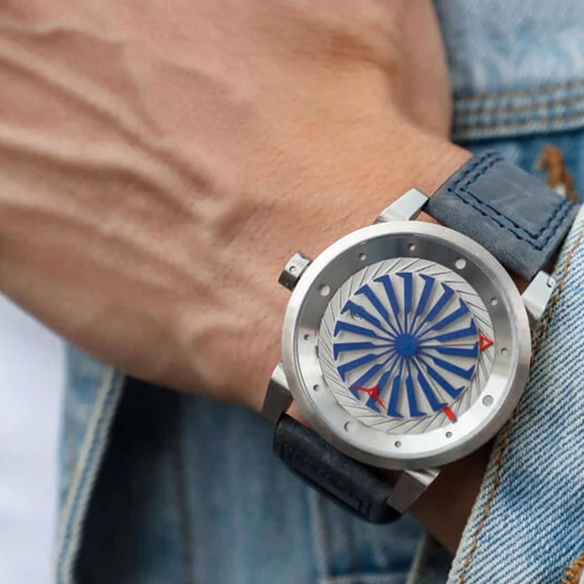 Archived Refurbished Zinvo Blade Rotating Turbine Automatic 44mm Edelstaal | Marine 155
